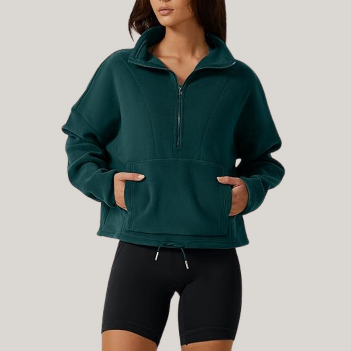 Rhea - Half-Zip Fleece Sweater