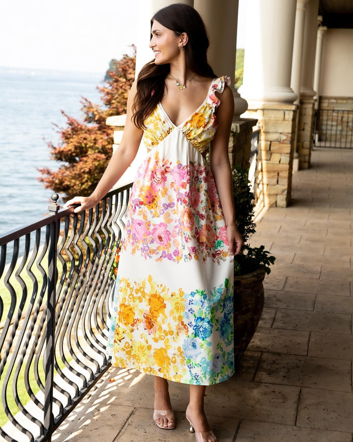 Solenne - Floral Vibrant Dress