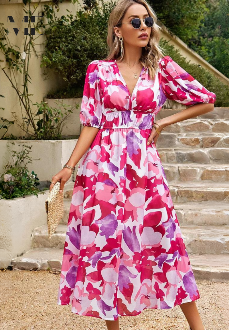 Marcelle - Bloomy Elegance Dress