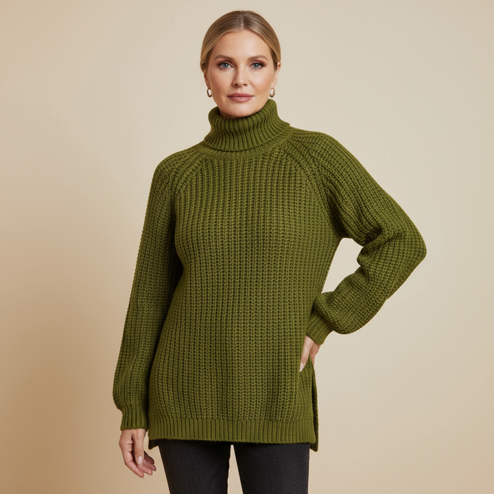 Elisette - Cozy Turtleneck Pullover
