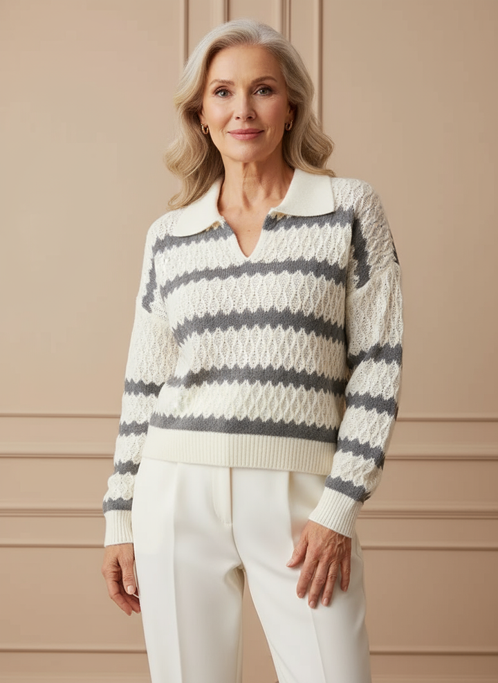 Tessira - Vintage Collar Sweater