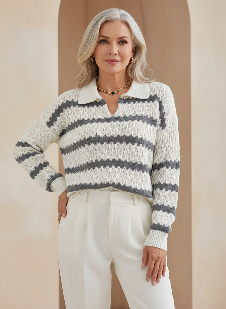 Tessira - Vintage Collar Sweater